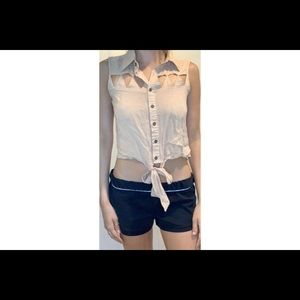 Button up crop top